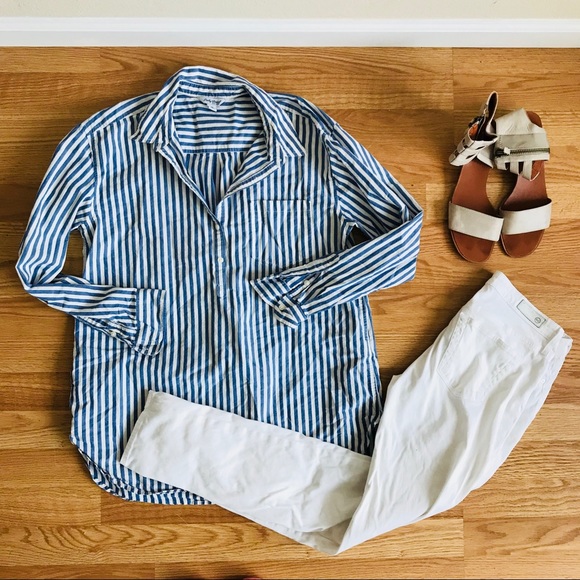 Lucky Brand Tops - Lucky Brand striped pocket tunic